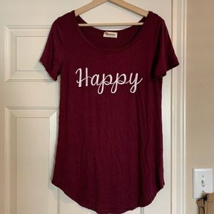 Maroon Graphic Tee